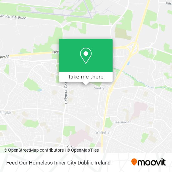 Feed Our Homeless Inner City Dublin map