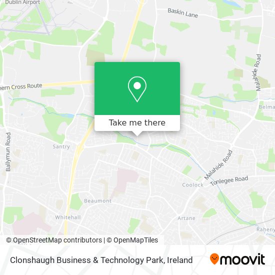 Clonshaugh Business & Technology Park map
