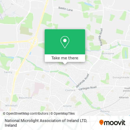 National Microlight Association of Ireland LTD map