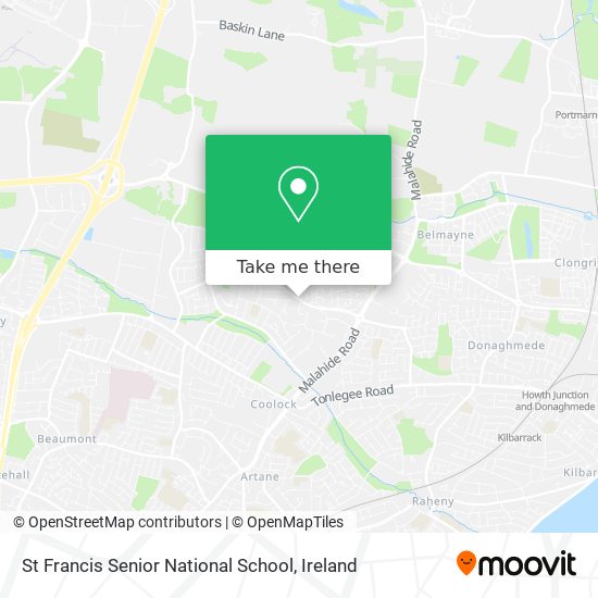 St Francis Senior National School map