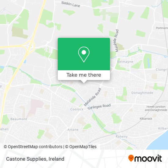 Castone Supplies map