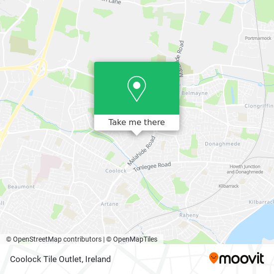 Coolock Tile Outlet map