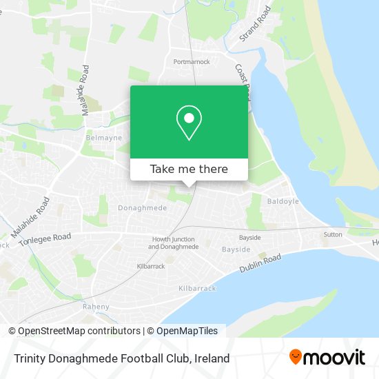Trinity Donaghmede Football Club map