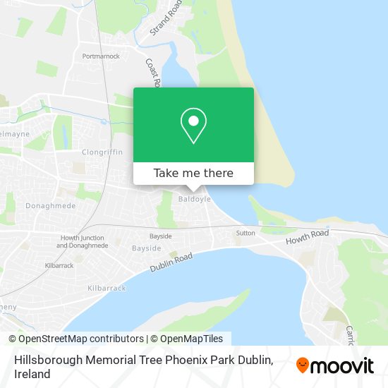 Hillsborough Memorial Tree Phoenix Park Dublin plan
