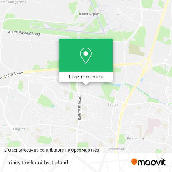 Trinity Locksmiths map