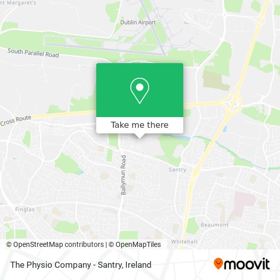 The Physio Company - Santry map