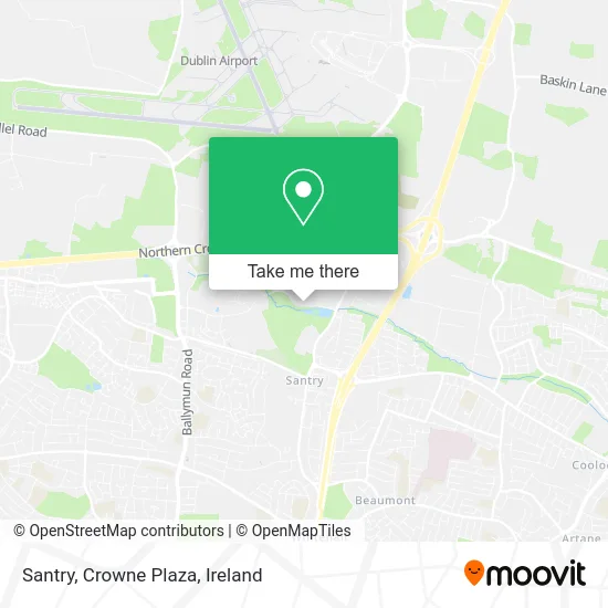 Santry, Crowne Plaza map