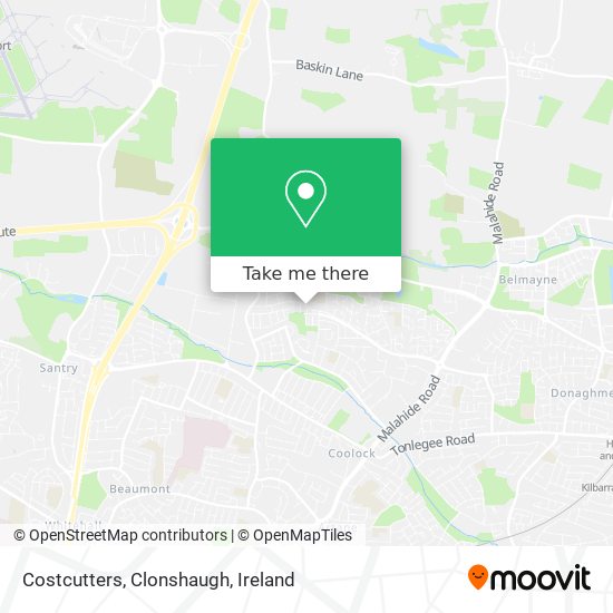 Costcutters, Clonshaugh map