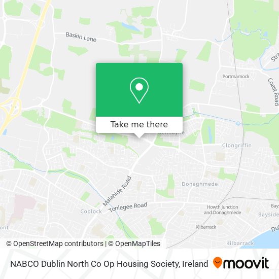 NABCO Dublin North Co Op Housing Society map