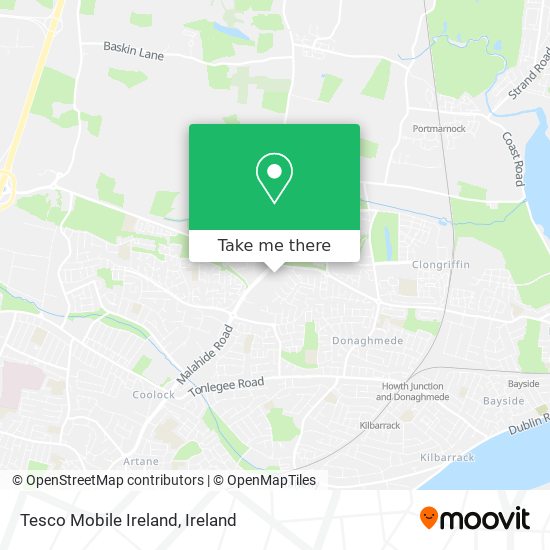 Tesco Mobile Ireland map