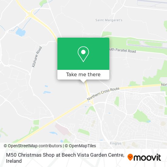 M50 Christmas Shop at Beech Vista Garden Centre map