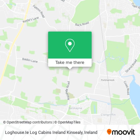 Loghouse.Ie Log Cabins Ireland Kinsealy map