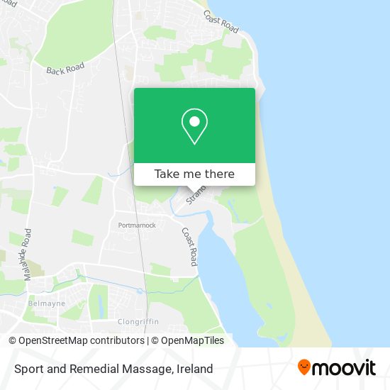 Sport and Remedial Massage map