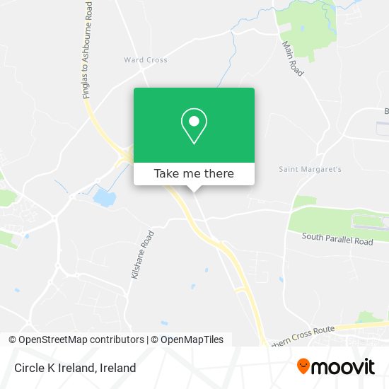 Circle K Ireland map