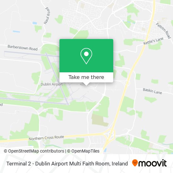 Terminal 2 - Dublin Airport Multi Faith Room map