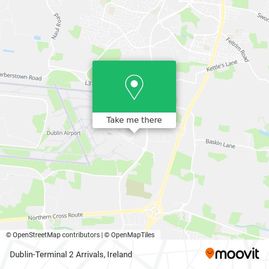 Dublin-Terminal 2 Arrivals map