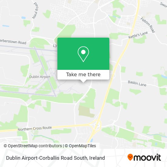 Dublin Airport-Corballis Road South map