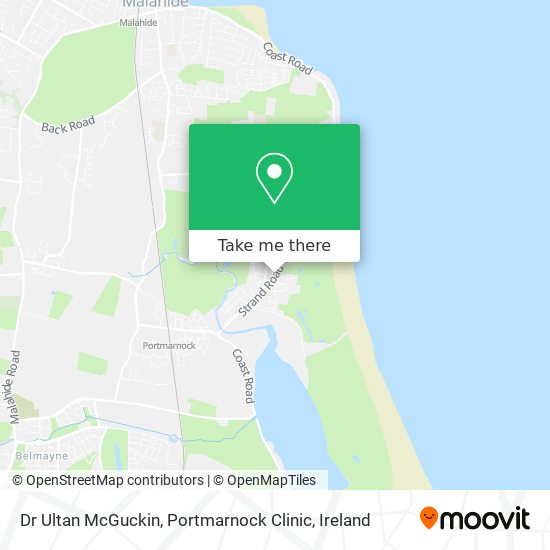 Dr Ultan McGuckin, Portmarnock Clinic map