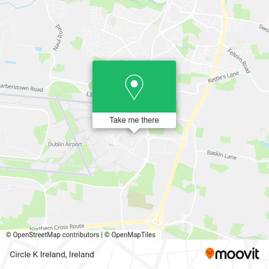 Circle K Ireland map