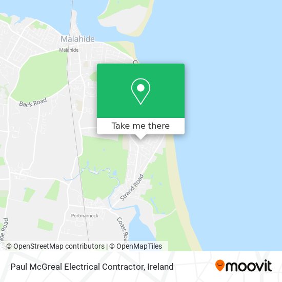 Paul McGreal Electrical Contractor map