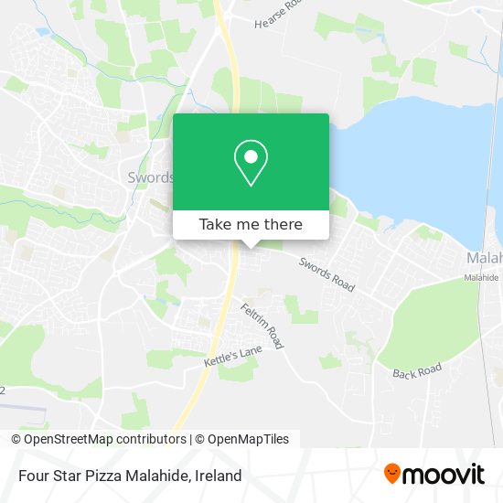Four Star Pizza Malahide map