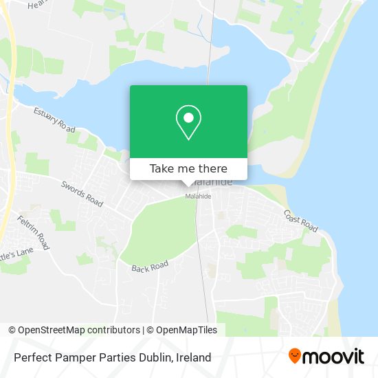 Perfect Pamper Parties Dublin map