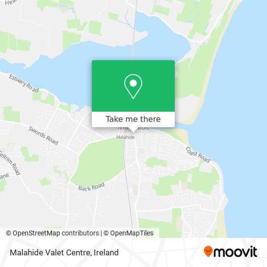 Malahide Valet Centre map