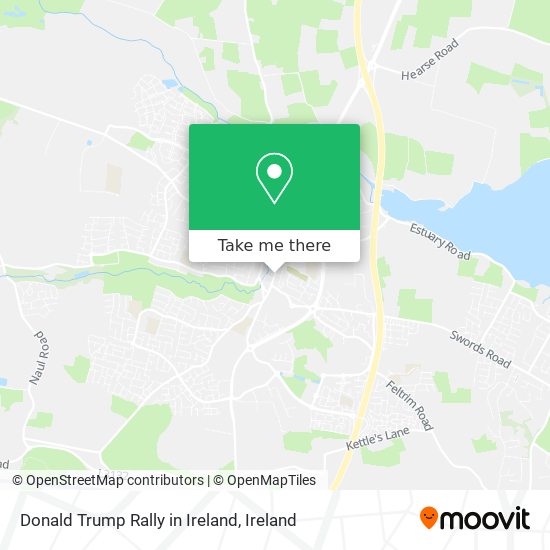Donald Trump Rally in Ireland map