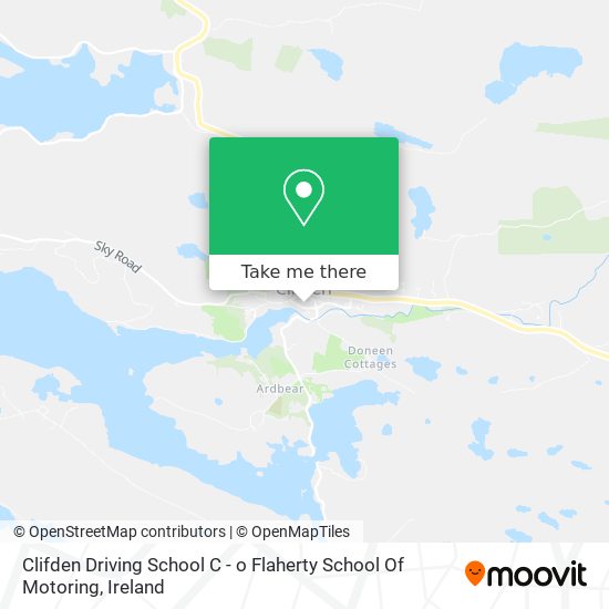 Clifden Driving School C - o Flaherty School Of Motoring map