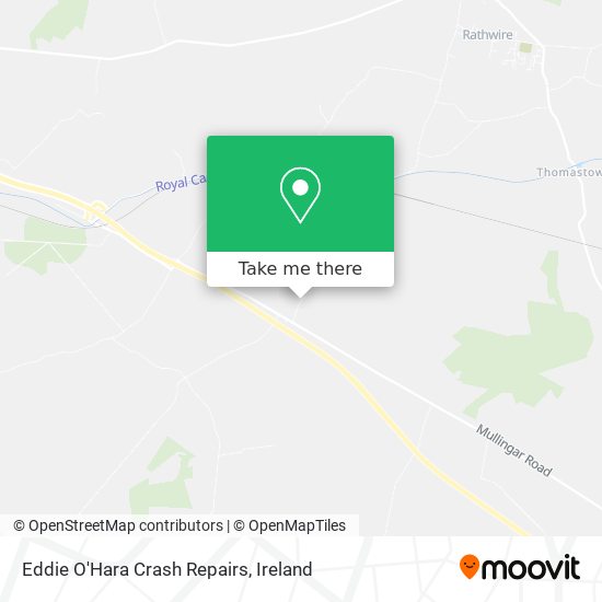Eddie O'Hara Crash Repairs map