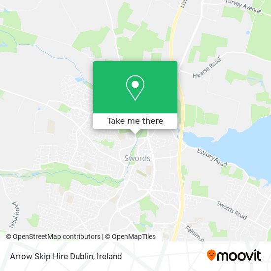 Arrow Skip Hire Dublin map