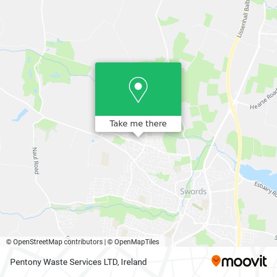 Pentony Waste Services LTD map