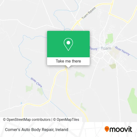 Comer's Auto Body Repair map
