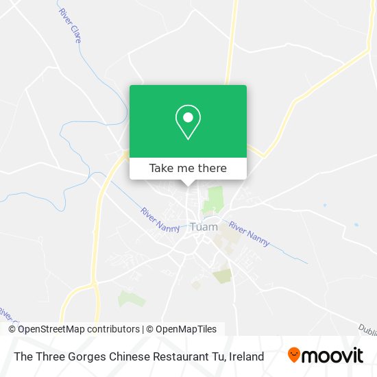 The Three Gorges Chinese Restaurant Tu map