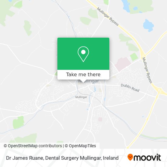 Dr James Ruane, Dental Surgery Mullingar map