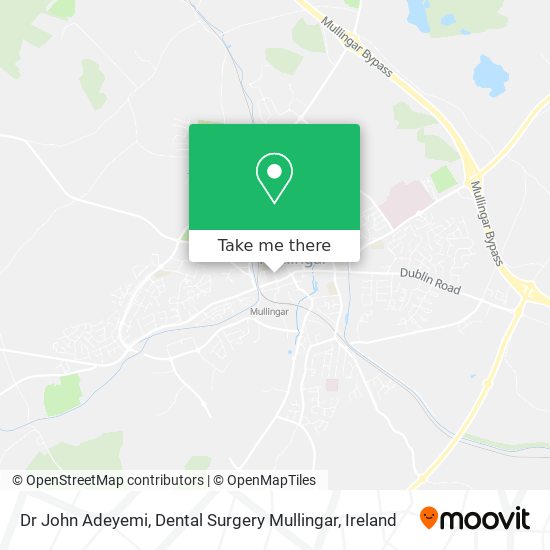 Dr John Adeyemi, Dental Surgery Mullingar map