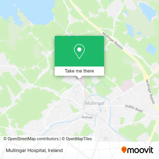 Mullingar Hospital map