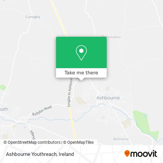Ashbourne Youthreach map