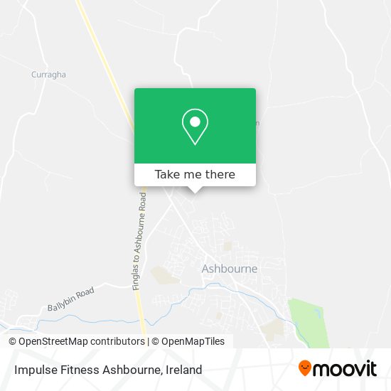 Impulse Fitness Ashbourne map