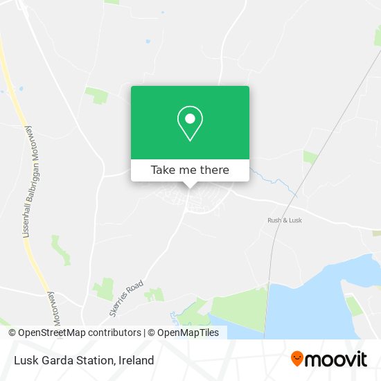 Lusk Garda Station map