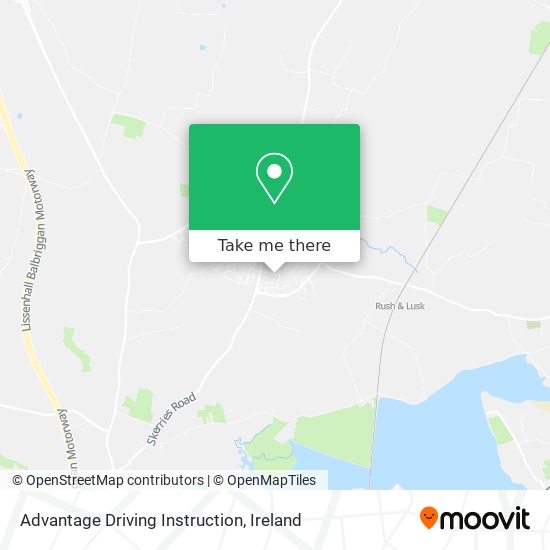 Advantage Driving Instruction map