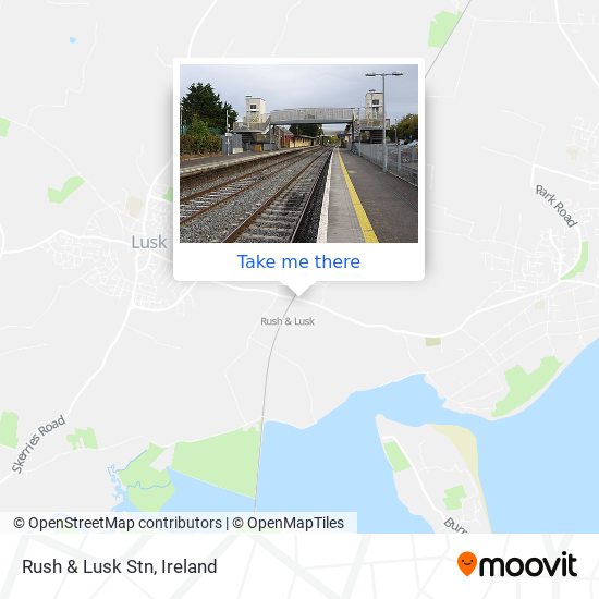 Rush & Lusk Stn map