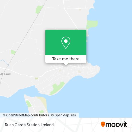 Rush Garda Station map