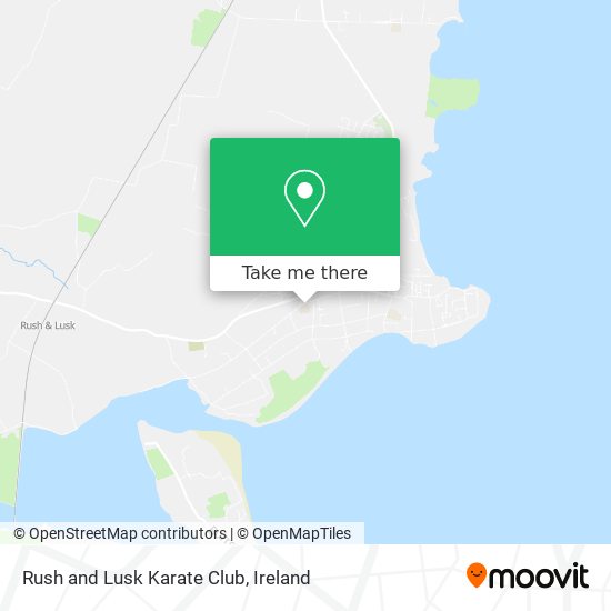 Rush and Lusk Karate Club map
