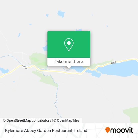 Kylemore Abbey Garden Restaurant map