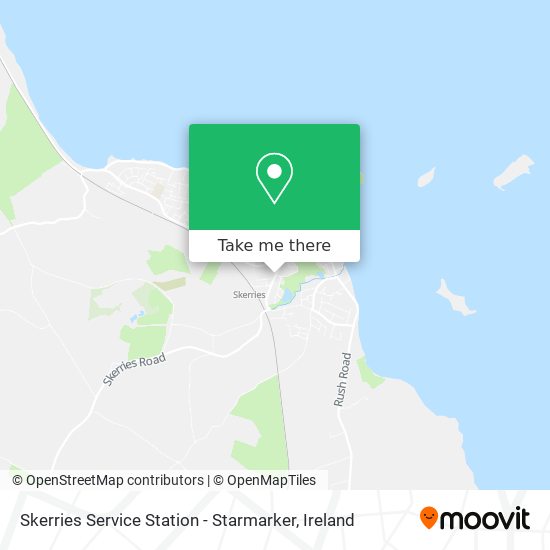 Skerries Service Station - Starmarker map