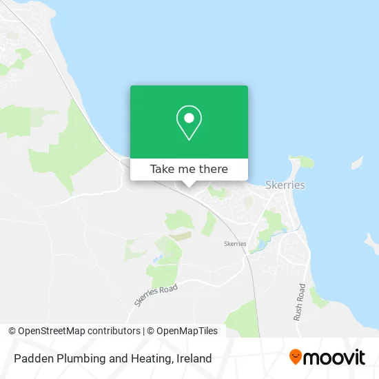 Padden Plumbing and Heating map