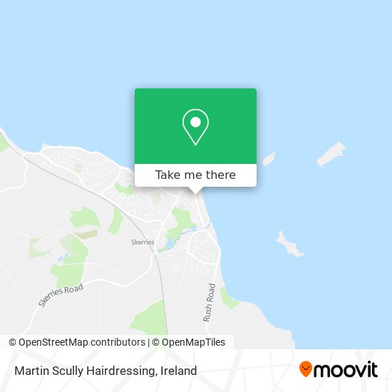 Martin Scully Hairdressing map