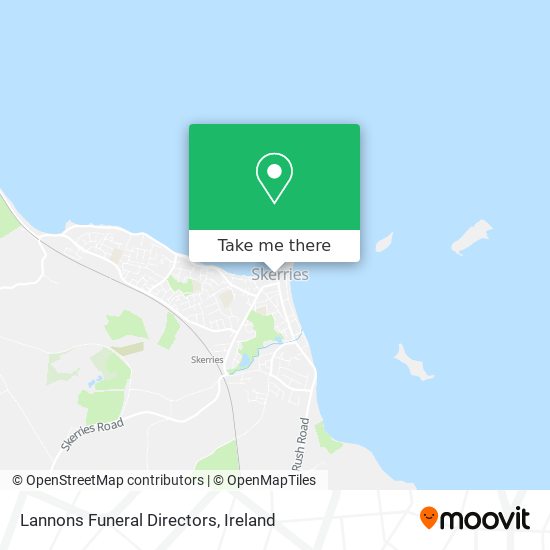 Lannons Funeral Directors map