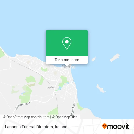 Lannons Funeral Directors map